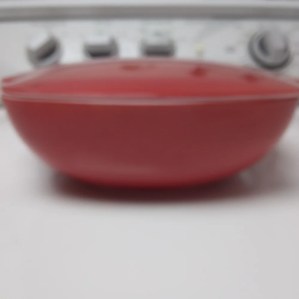 PYREX MCM Square Caserole Dish With Lid In Red. 2.5 Quarts